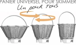 PANIER SKIMMER UNIVERSEL D140 A D230 H150MM AVEC ANSE ASTRAL
