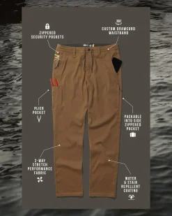 PANTALON SALTY CREW MIDWAY HOMME COULEUR EARTH | SALTY CREW