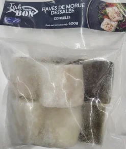 PAVÉS DE MORUE DESSALÉE MSC AVEC PEAU 600G