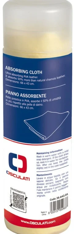 Peau de chamois synthétique ultra absorbante - Osculati