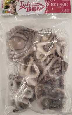 PETITS POULPES ENTIERS NETTOYES 800G 10/20P