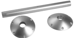 Pied de table aluminium avec base externe