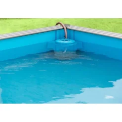 PISCINE BOIS PISTOCHE 2x2M avec Couverture de sécurité. filtration incluse et réglable sur 2 hauteurs d'eau