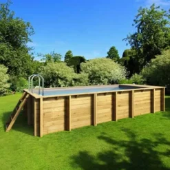 PISCINE BOIS POOL'N BOX 6.20x2.50XHt: 1.33 - Piscine avec coffre de rangement intégré