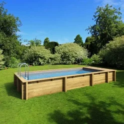 PISCINE BOIS POOL'N BOX 6.20x2.50XHt: 1.33 - Piscine avec coffre de rangement intégré