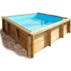 PISCINE BOIS TROPIC JUNIOR - 2X2XHt0.68 - Carré .Pin certifié PEFC. installation hors sol