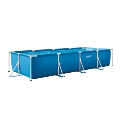 PISCINE METAL FRAME RECT TUBULAIRE L x l x h : 2.60 x 1.60 x 0.65m INTEX