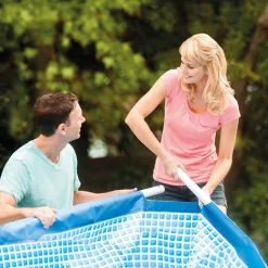 PISCINE METAL FRAME RECT TUBULAIRE L x l x h : 2.60 x 1.60 x 0.65m INTEX