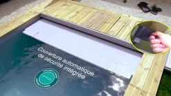 PISCINE URBAINE 4.20x3.50xHt1.33M avec Couverture Immergé Automatique myPool