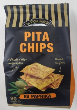 PITA CHIPS PAPRIKA 90G LE VIEUX BISTROT