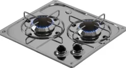 Plaque de cuisson à gaz - Burny 2 feux Inox - Can