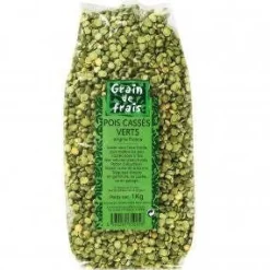 POIS CASSÉ FRANCE 1KG GRAINS DE FRAIS