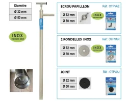 POMPE À VERS FLASHMER INOX 80CM