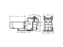 POMPE FILTRATION PISCINE POWERLINE MONO - HAYWARD