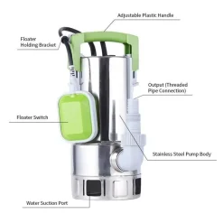 POMPE VIDE CAVE INOX POUR EAU CHARGÉE 750 W EPAI