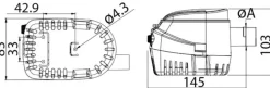 Pompes de cale électriques automatiques - Europump II - 48 ou 70 L/mn - 12 ou 24V