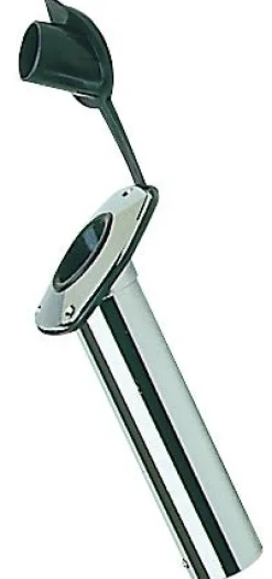 Porte-canne à encastrer laiton chromé 42 mm