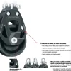 POULIE ELEMENT SIMPLE EMERILLON 80 MM - HARKEN