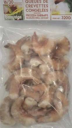 QUEUE DE GAMBAS 16/20 pieces 320G