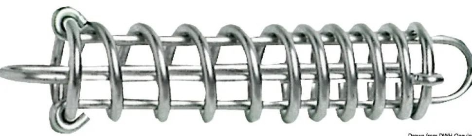 RESSORT DE MOUILLAGE EN INOX À PAS VARIABLE