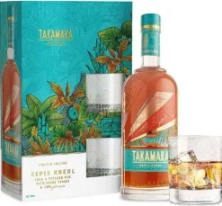 RHUM TAKAMAKA ZEPIS + 2 VERRES 70CL 43° TAKAMAKA