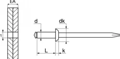 RIVETS ALU 4 MM - QBM