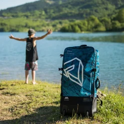 Sac à dos avec roulettes pour paddle/kayak PREMIUM WHEELY 90 L AQUA MARINA