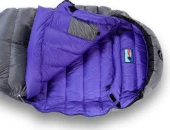 SAC DE COUCHAGE SWING CO 650 GREY/PURPLE MEDIUM - VALANDRE