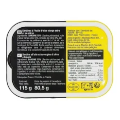 SARDINES HUILE OLIVE-CIT FRANCE 115G