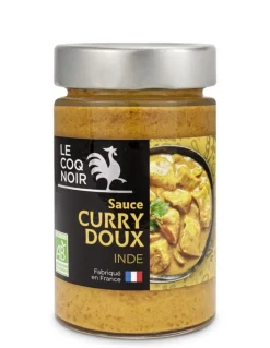 SAUCE CURRY DOUX BIO 260G LE COQ NOIR