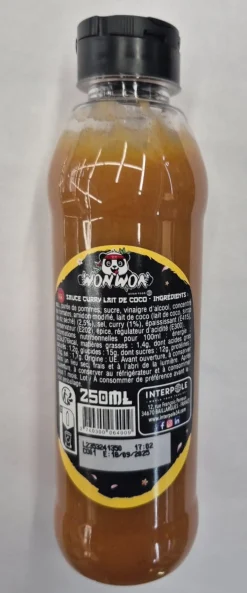 SAUCE CURRY LAIT DE COCO 250G