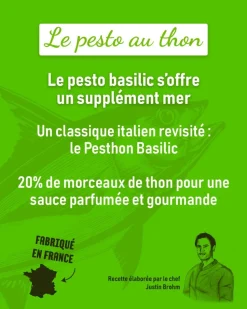 SAUCES CHAUDES PESTHON BASILIC 180G NAUTILUS