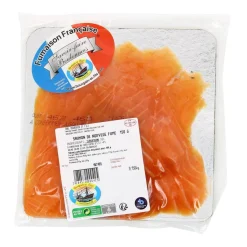 SAUMON FUME NORVEGE 4 TRANCHES 150G