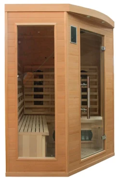 SAUNA INFRAROUGE APOLLON QUARTZ 3/4 PLACES ANGULAIRE