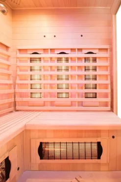 SAUNA INFRAROUGE APOLLON QUARTZ 3/4 PLACES ANGULAIRE
