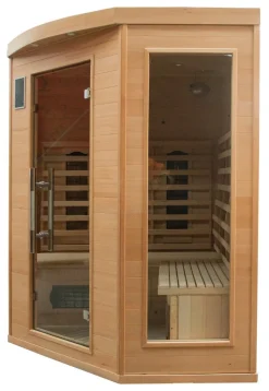 SAUNA INFRAROUGE APOLLON QUARTZ 3/4 PLACES ANGULAIRE