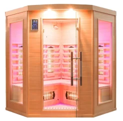 SAUNA INFRAROUGE APOLLON QUARTZ 3/4 PLACES ANGULAIRE