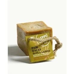 SAVON ALEP CUBE 100G AVEC CORDE TADE