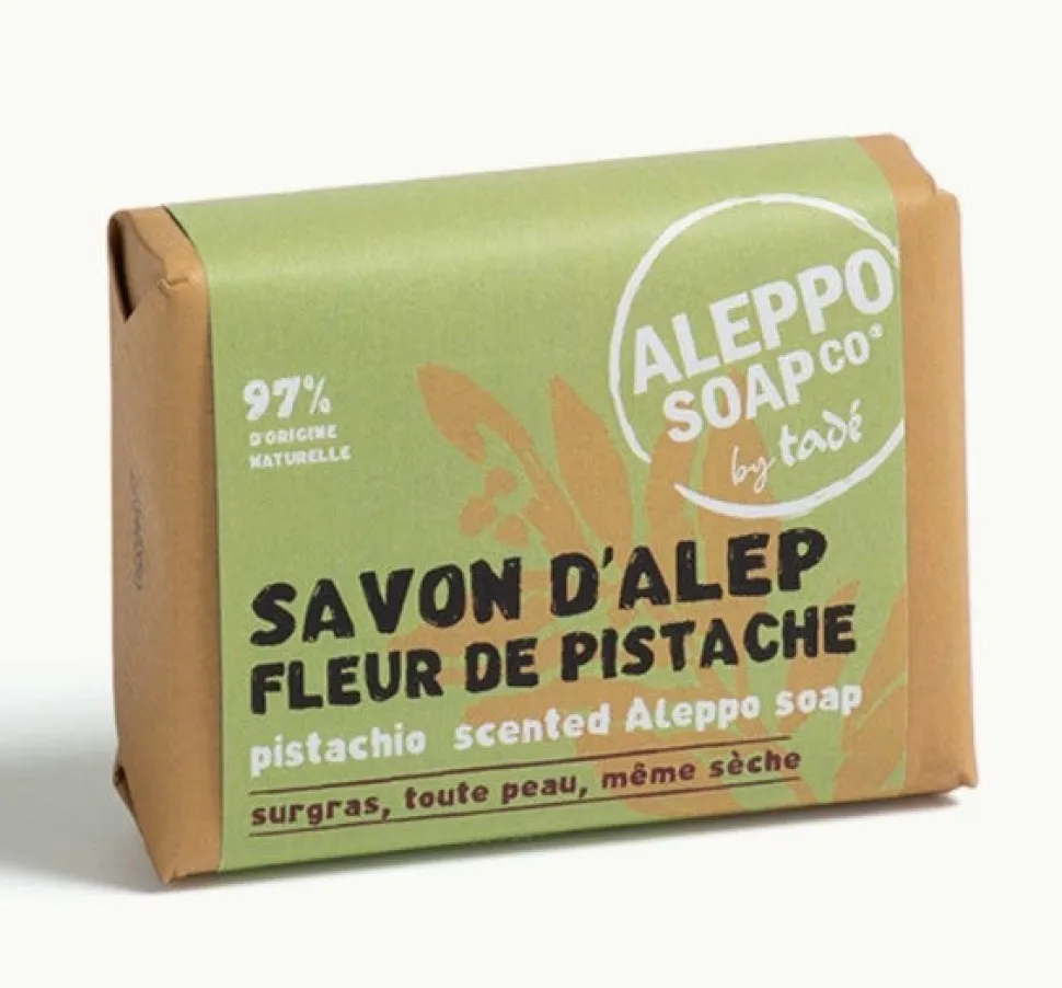 SAVON D'ALEP 100G CORPS ET VISAGE FLEUR DE PISTACHE TADE