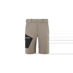 Short de randonnée Homme WANAKA STRETCH SHORT III M DORITE/BLACK MILLET