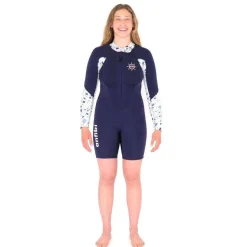Shorty de longe-côte manches longues femme 3/2 mm MELLOW SEA ANFIBI