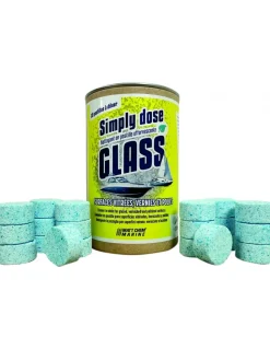 SIMPLY GLASS - NETTOYANT SURFACES VITREES. VERNIES ET POLIES - 20 PASTILLES EFFERVESCENTES DE 5 GRS - MATT CHEM