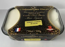 SORBET ARTISANAL CITRON / YUZU 750ML ODYSSEES DES GLACES