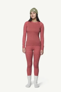 Sous-vêtement Merinos Femme DUO ACTIVE MERINO 205 SHIRT WMN MARSALA DEVOLD