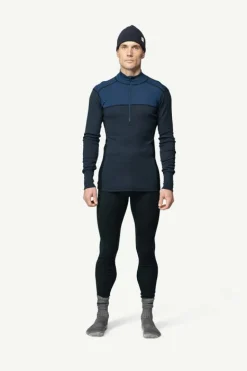 Sous-vêtement Merinos Homme DUO ACTIVE MERINO 205 SHIRT MAN BLUE/INK DEVOLD