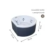 SPA ACRYLIQUE HALFMOON WAVE 3 4 PLACES