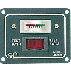 Tableau avec testeur 2 batteries