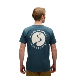 Tee shirt Homme M BD BACKCOUNTRY STAMP SS TEE Midnight Blue BLACK DIAMOND