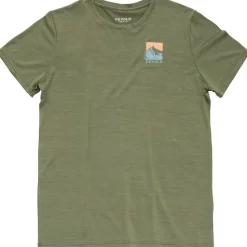 Tee shirt Merinos homme CLASSIC "SUMMIT" TEE MAN LICHEN DEVOLD
