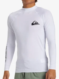 Tee-shirt LYCRA anti-UV UPF 50 manches longues homme EVERYDAY blanc QUIKSILVER